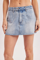 LOW RISE DENIM SKORT