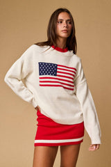 American flag Long-sleeved Top