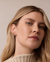 Shimmer Double Huggie