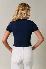 DOUBLE LINED SHORT SLEEVE BABY TEE