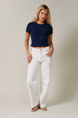 DOUBLE LINED SHORT SLEEVE BABY TEE