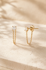 NOELLE CHAIN WRAP EARRINGS