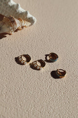 MINI PEARL HOOPS