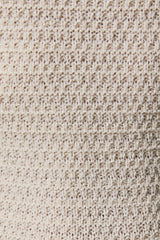 BACK TIE RUFFLE HEM SLEEVELESS CROCHET MINI DRESS