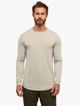 AO Long Sleeve Curve-Hem Tee
