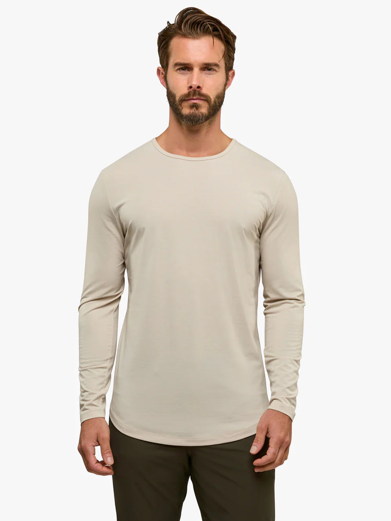 AO Long Sleeve Curve-Hem Tee