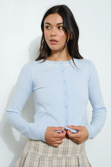 Bow Embroidery Cardigan