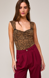 Leopard Ribbon Bodysuit