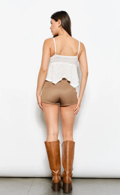 Ivory Ruffle Cami