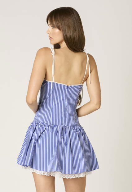 Striped Corset Mini Dress