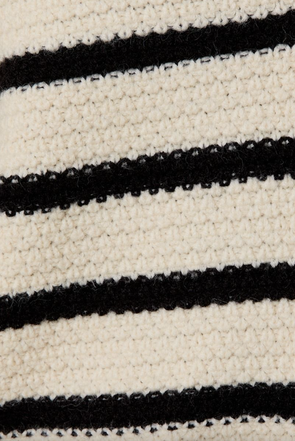 V-Neck Long Sleeve Button Up Stripe Sweater Cardigan