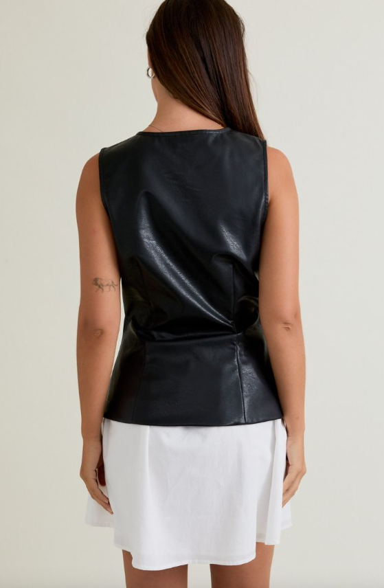 Sleeveless Round Neck Contrast Skirt Mini Dress