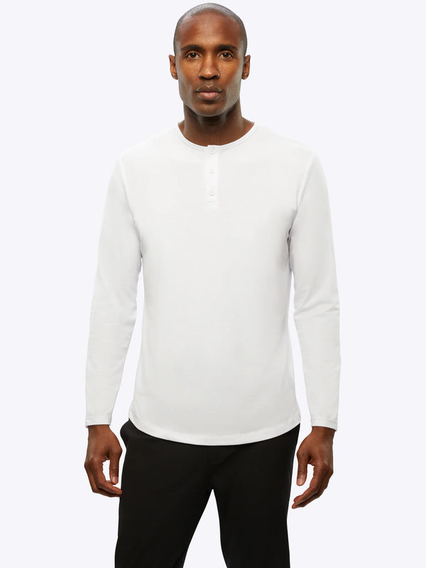 AO LS Henley Curve-Hem