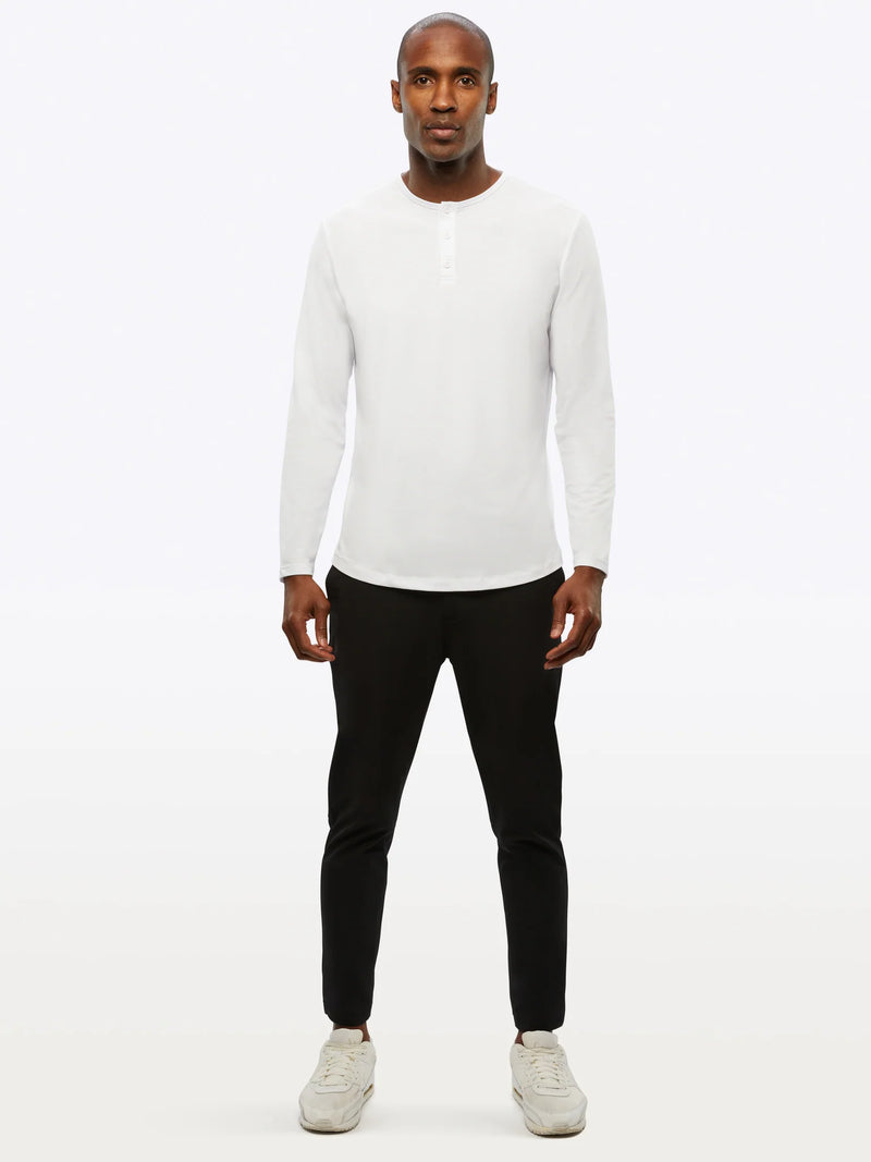 AO LS Henley Curve-Hem