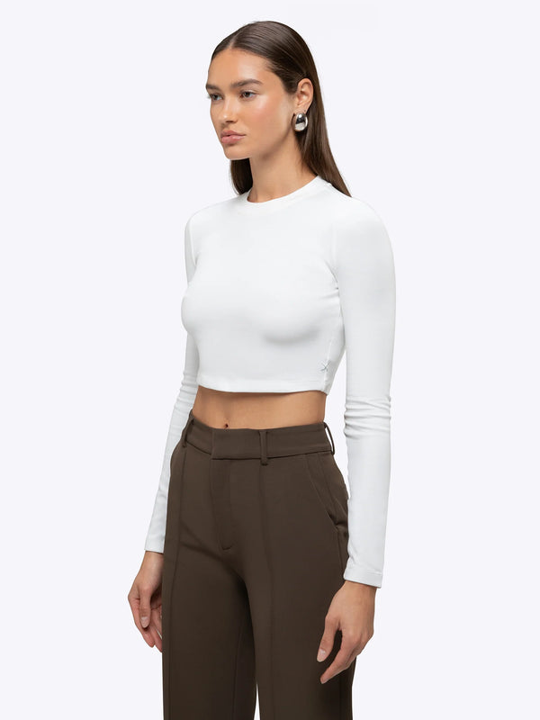 Long Sleeve Tomboy Tee Cropped