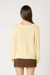 Butter Yellow Knit Cardigan