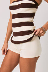 SWEATER TUBE DRESS WITH SHORTS