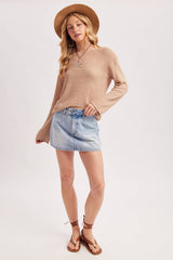 LOW RISE DENIM SKORT