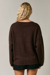V-NECK OVERSIZED SWEATER