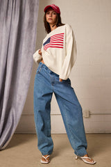 American flag Long-sleeved Top