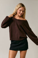V-NECK OVERSIZED SWEATER