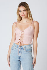 Lace Up Cami Tank